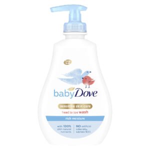 Loțiune de spalare Rich Moisture Baby Dove pentru păr și piele, 400 ml