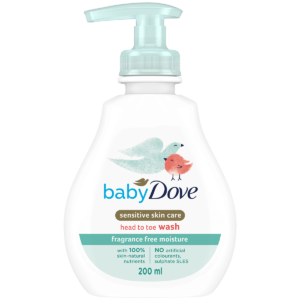 Loțiune spalare hipoalergenica Dove Baby pentru păr și piele, 200 ml